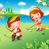 Дети играют в гольф - Рамки по теме: детский спорт - Волошины.РФ